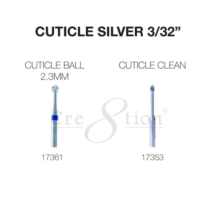 Cuticle Silver 3/32"