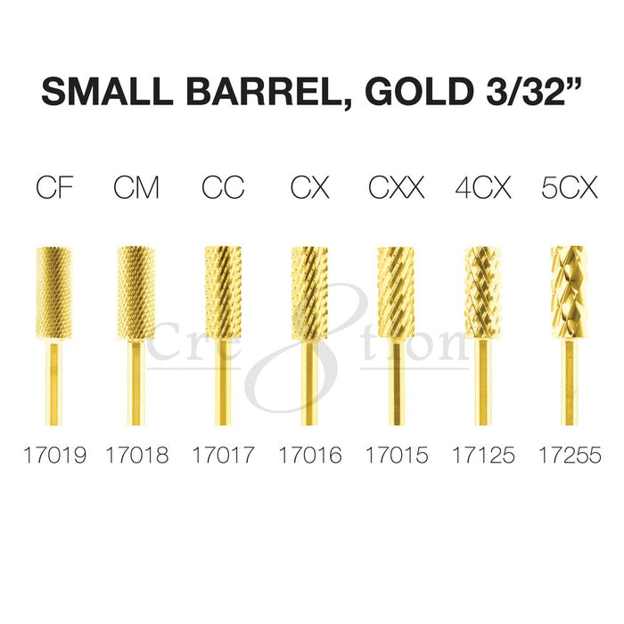 Small Barrel, Gold 3/32"